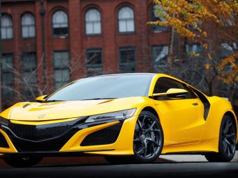 Yellow Acura NSX on ExtremeContact DWS06